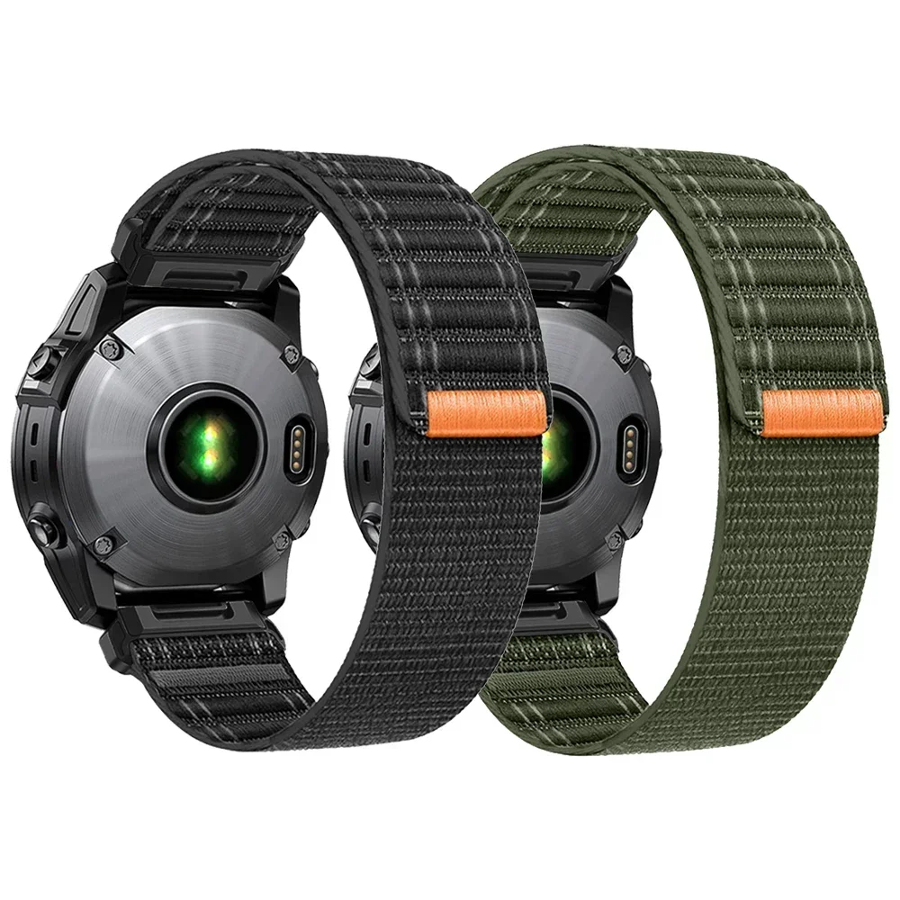 

QuickFit 22 мм 26 мм тканый нейлоновый ремешок для Garmin Fenix E 8 47 мм 51 мм 7 7X 6 6X 5 5X Plus/Enduro 3/Epix Pro Gen 2 браслет-ремешок