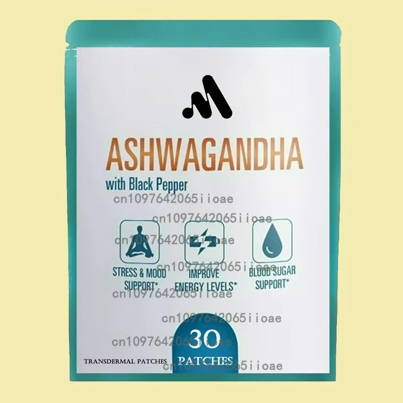 

30 Patches Ashwagandha Transdermal Patches Mood Support, Stress, Energy, and Support