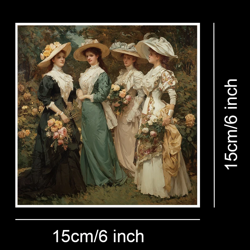 36 ورقة حزمة ورق قصاصات مقاس 6 × 6 بوصات: خريطة عتيقة ومطبوعات زهور لسكرابوكينغ، وأوريغامي، ومجلة غير المرغوب فيها وبطاقة DIY.