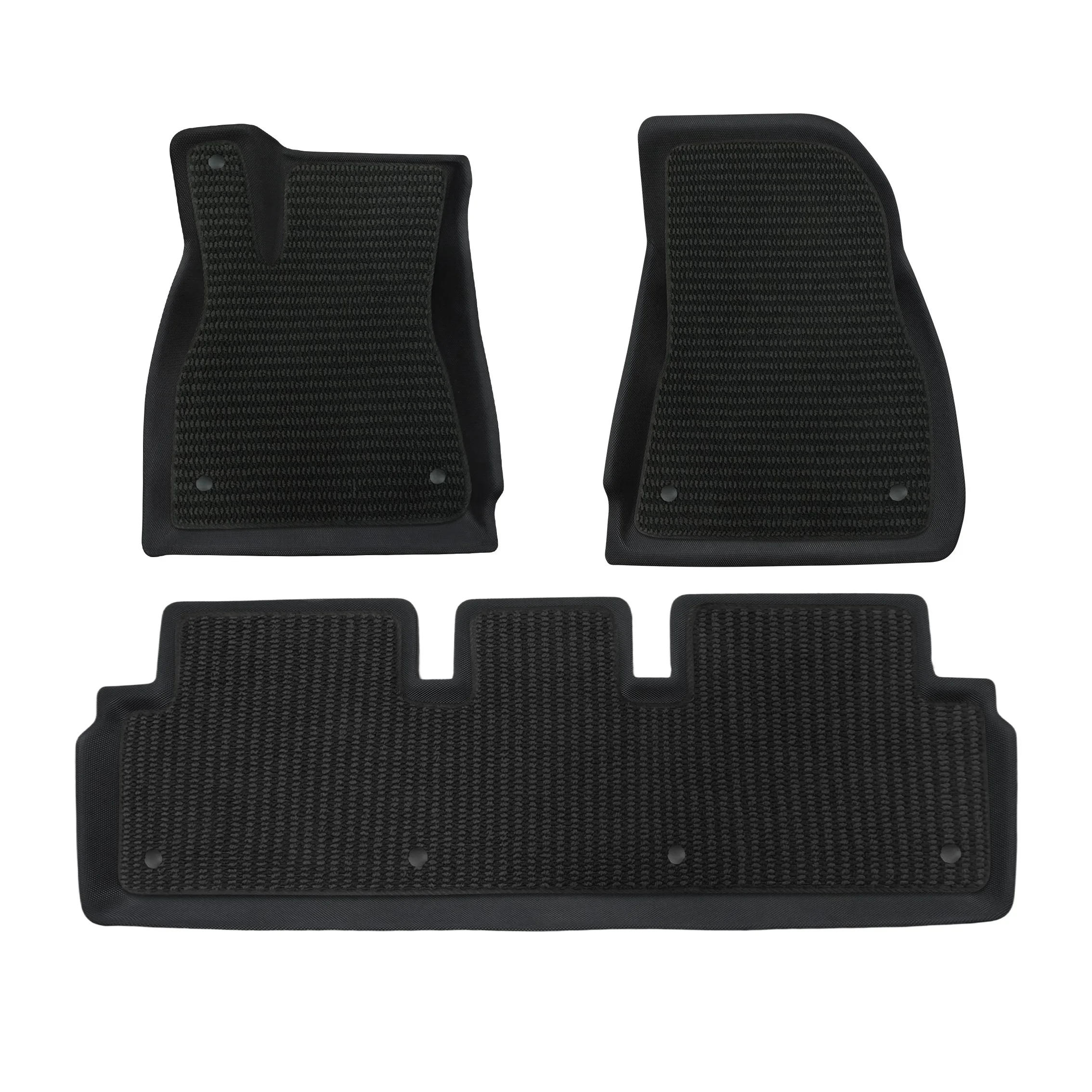 XPE Dual-Layer Floor Mats for Tesla Model 3 Highland – Removable Menis Top Layer, Waterproof & Easy-Clean