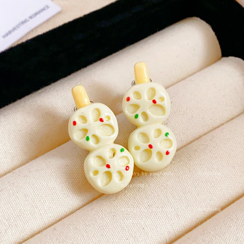 4 Pairs/set Creative Cooking Food Shaped Hair Clips Cute Emulational Hot Dag Fish Hairpins Kawaii Hair Accessories Girl Gifts