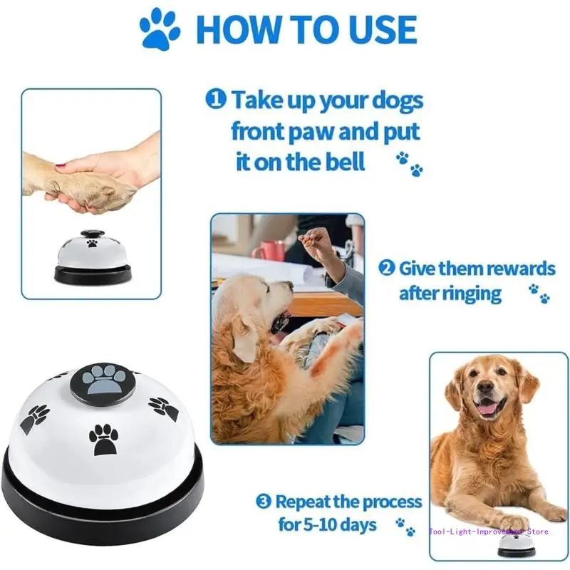 C63E Dog Puppy Potty Training Doorbells Adjustable Length 6/7 Loud Bells