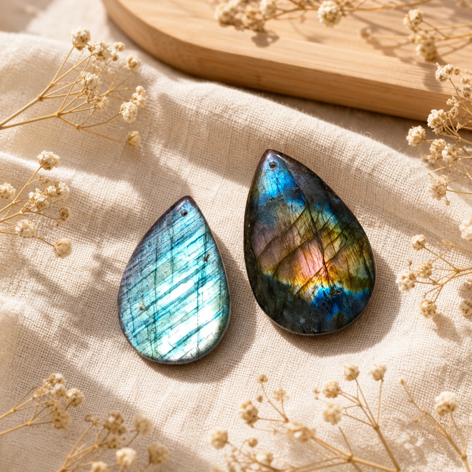 Natural Labradorite Pendant Te - đánh giá và giá Jewelry Making Drill