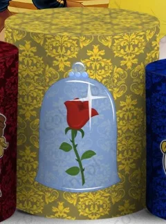Beauty And The Beast Belle Round Cover Princess Belle Girls Birthday Backdrop Disney Beauty And The Beast Cylinder Cover Prop