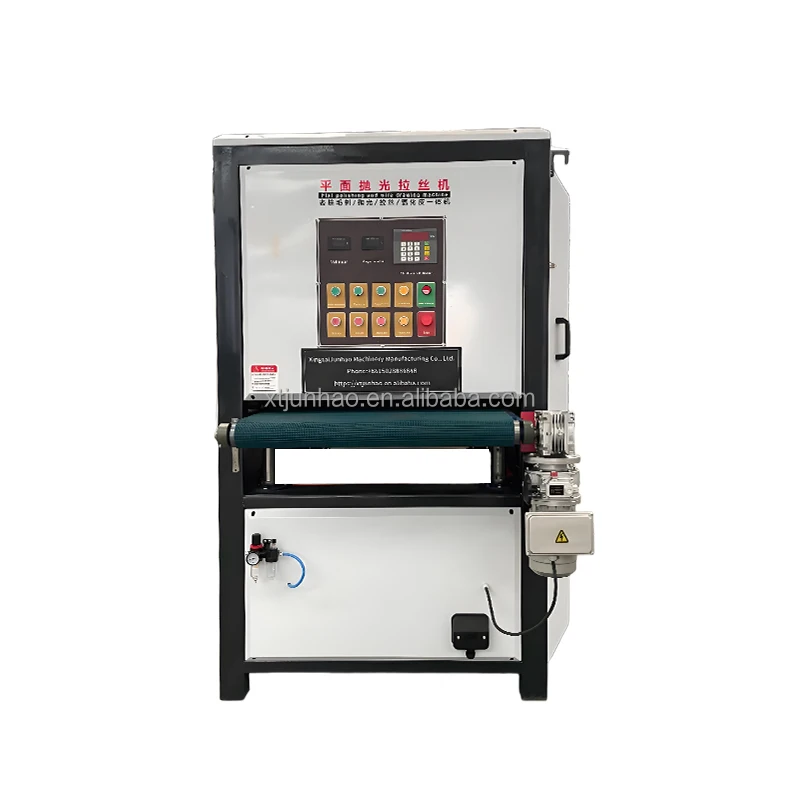 Flat Sanding Belt Polishing Machine, Cutting Deburring Flat Sanding Stainless Steel Metal Aluminum Plate Brushing Machine