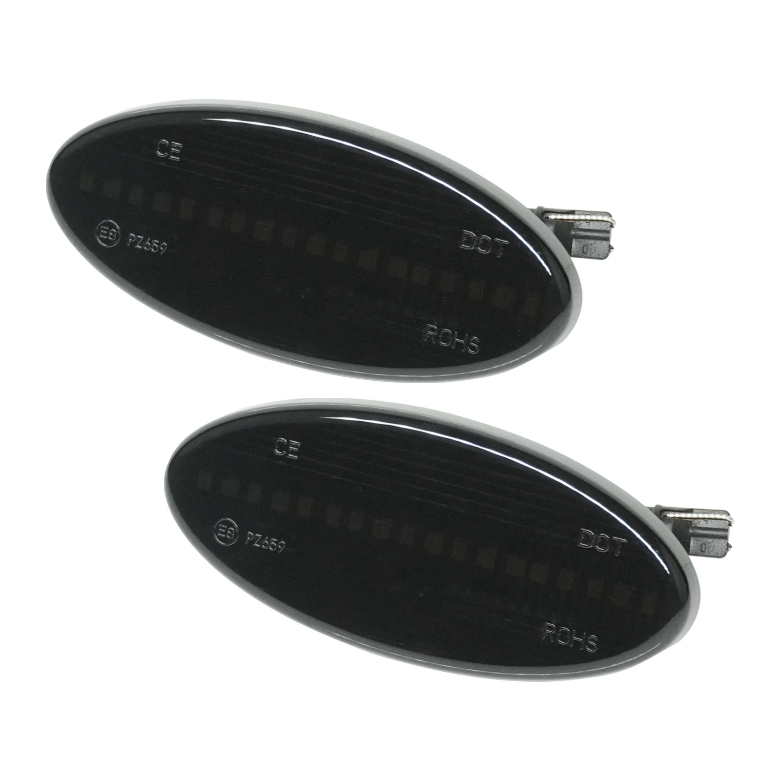 2x LED مؤشر العلامات الجانبية بدوره مصباح إشارة الدخان الأسود لرينو ماستر mk3 فوكسهول أوبل موفانو نيسان NV400 X62 2010-up