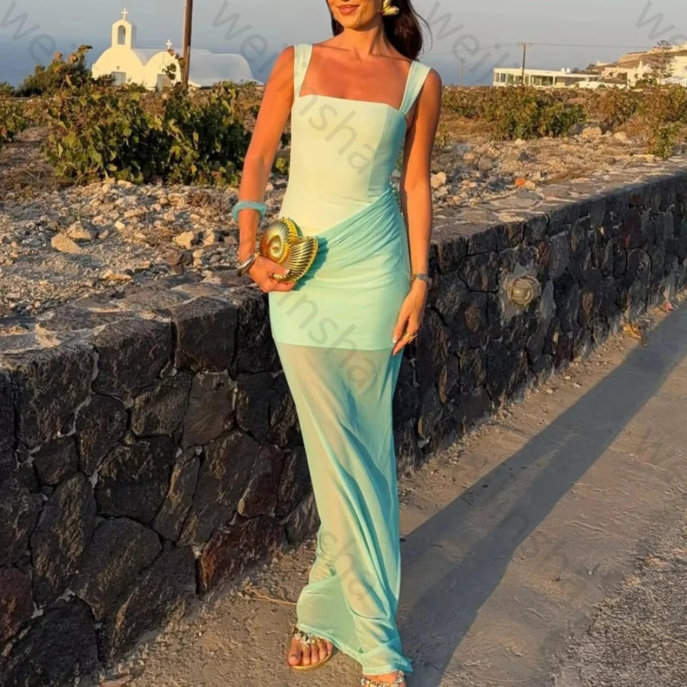 

Изысканные вечерние платья с плиссировкой на спине и разрезом, элегантные платья для знаменитостей, высококачественные наряды для выпускного вечера и торжеств для женщин