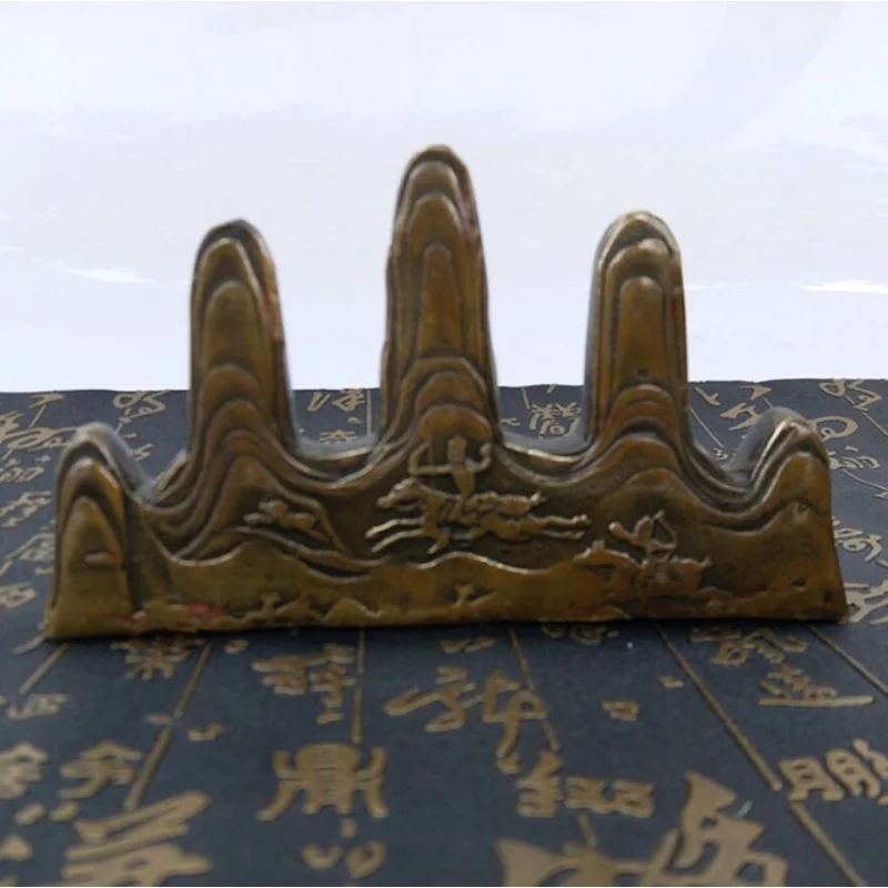 Brass penholder sculpture metal handicraft ornaments