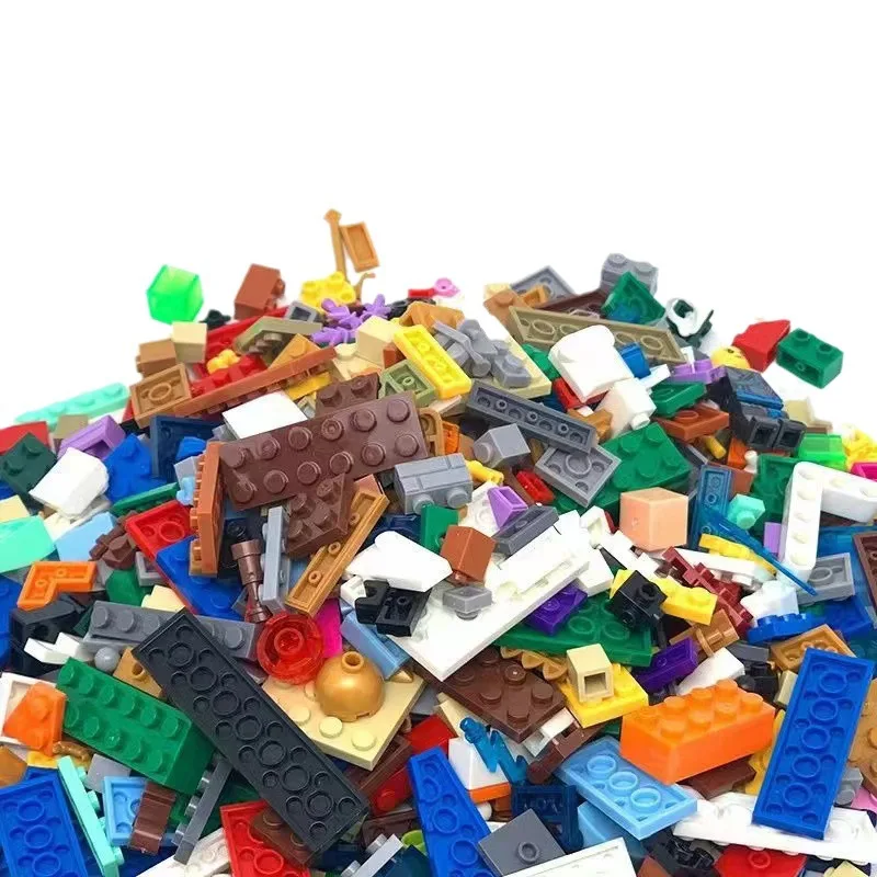 Blocs de construction MOC à assembler aléatoire, 1500g, pièces de base en vrac, modèle classique, briques, ensembles de ville créatifs, jouets éducatifs pour enfants, cadeau