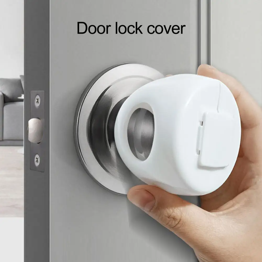 Strong Door Handle Cover Childproof Door Handle Covers for Baby Safety Easy Installation Door Lock Protector Set of 4