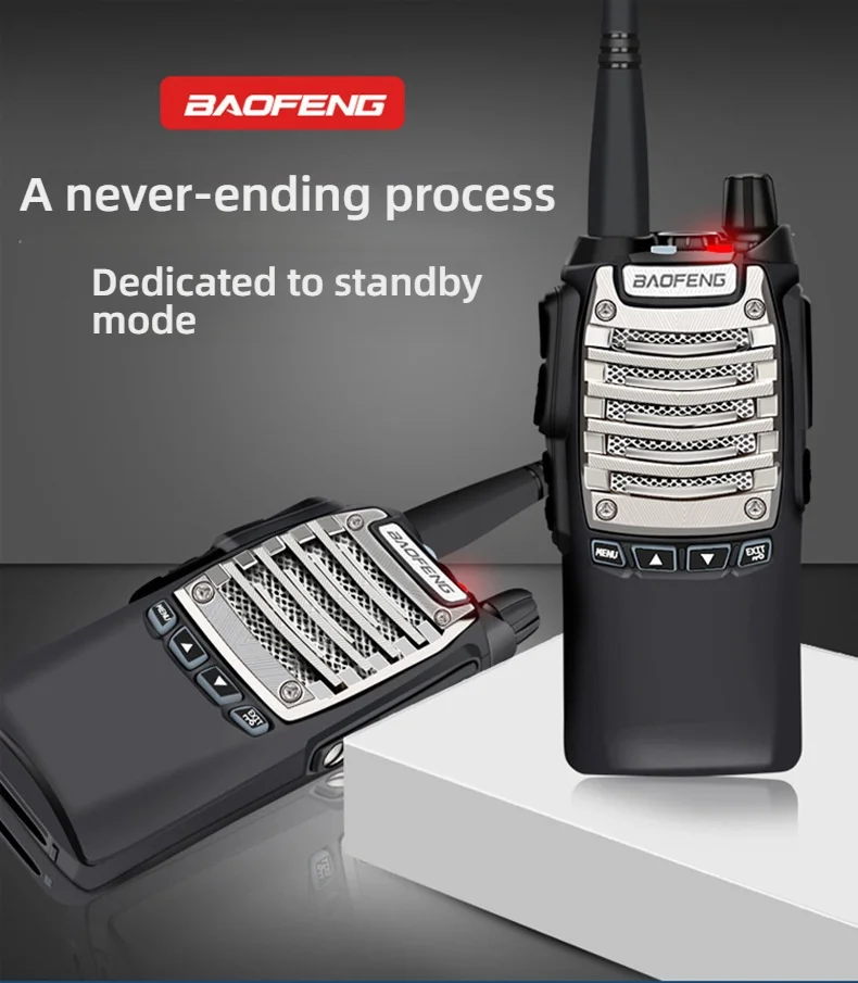 1/2 قطعة Baofeng UV-8D 2-Way راديو 8 واط المزدوج PTT UHF 5 واط 16 قنوات FM هام CB اسلكية تخاطب للاتصالات المدى الصيد