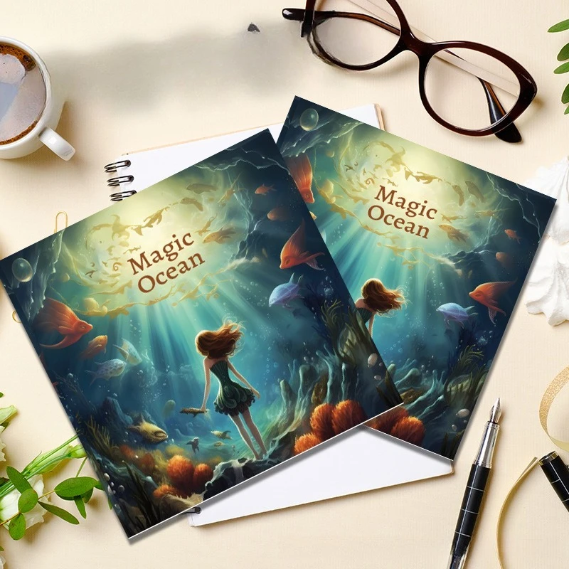 

New Hand-drawn Drawing Book Coloring Book Coloring Book with Patterns Stress-relieving Picture Book Thickened