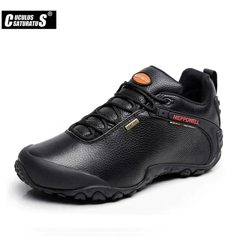 Genuine Leather Autumn Winter Men Outdoor Sneakers Casual Shoes Men's Walking Boots Climbing Shoes Flats Safety Work Shoes