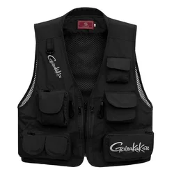 Multi-pocket Vest Men's Breathable Outdoor Brand Fishing Hiking Reporter Sports Fishing Photography Volunteer Vest Tooling Vest