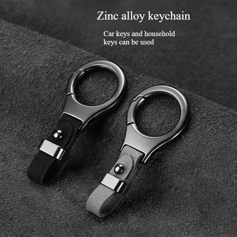 1 Stück Minimalistischer Wildleder-Schlüsselanhänger Kreativer Modischer Autoschlüsselring für Männer Frauen Paare Perfektes Geschenk – Detail 4