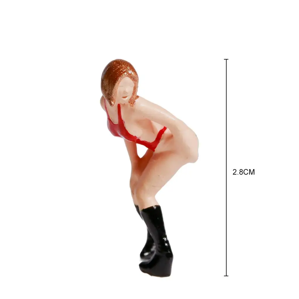 Miniatuur Beach Street Park Mensenfiguren Modeltrein Diorama Scenics Building, schaal 1:87 HO