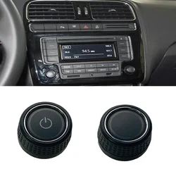 Pantalla de navegación GPS para VW Polo 5 6R MK5 GTI Vento, Radio Interior, CD, interruptor de inicio, Control de volumen, cubierta de botón, 1 unidad