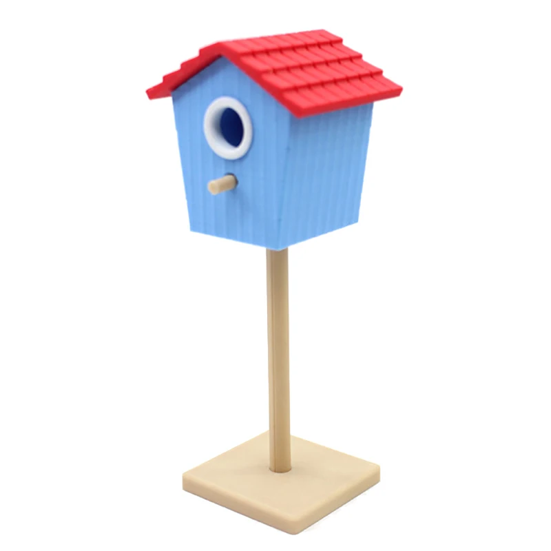 1:12 casa de muñecas en miniatura, casa de pájaros, jardín, patio, modelo de decoración, juguete, accesorios para casa de muñecas