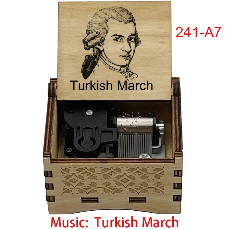 موزارت تركيا مارس صندوق تشغيل الموسيقى الخشبي الكلاسيكي الله تركيا البيانو ميلودي يختتم حركة لطيف هدية للأصدقاء الأسرة عيد ميلاد #6