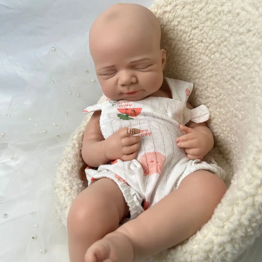 

Cuddly Pascale Full Body Solid Silicone Bebe Reborn Gril/Boy 43cm Lifelike Washable Newborn Doll Companion Parents Kids Toy