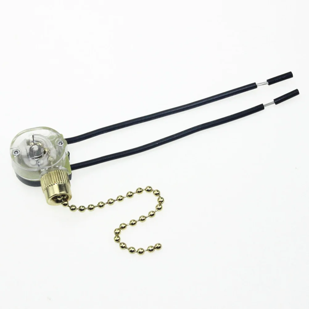 

Fan Pull Chain Switch Ceiling Fan Light Lamp Replacement Material Easy on Off Manual Control Zipper Switch