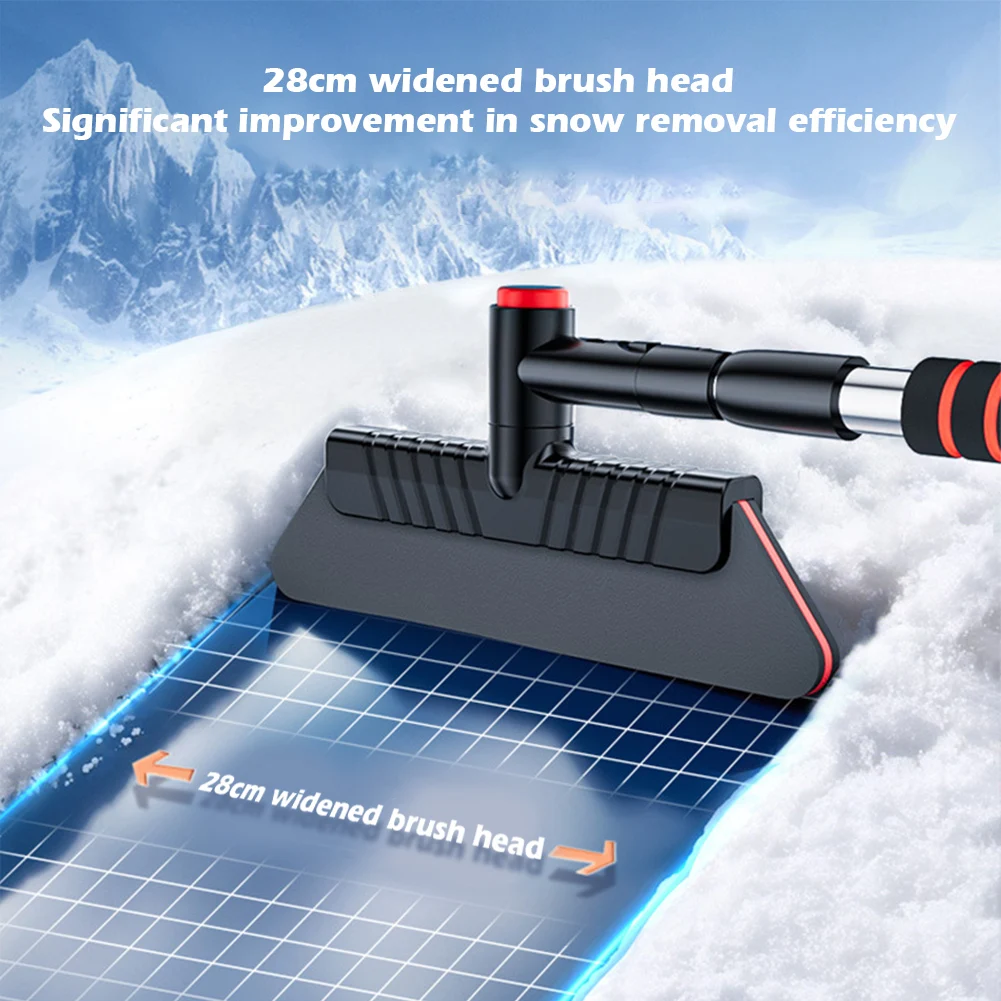 21-29 Inch Car Snow Brush With Ice Scrapers Detachable Snow Remover For Car Windshield And Door, Detachable Ice Shovel Tool