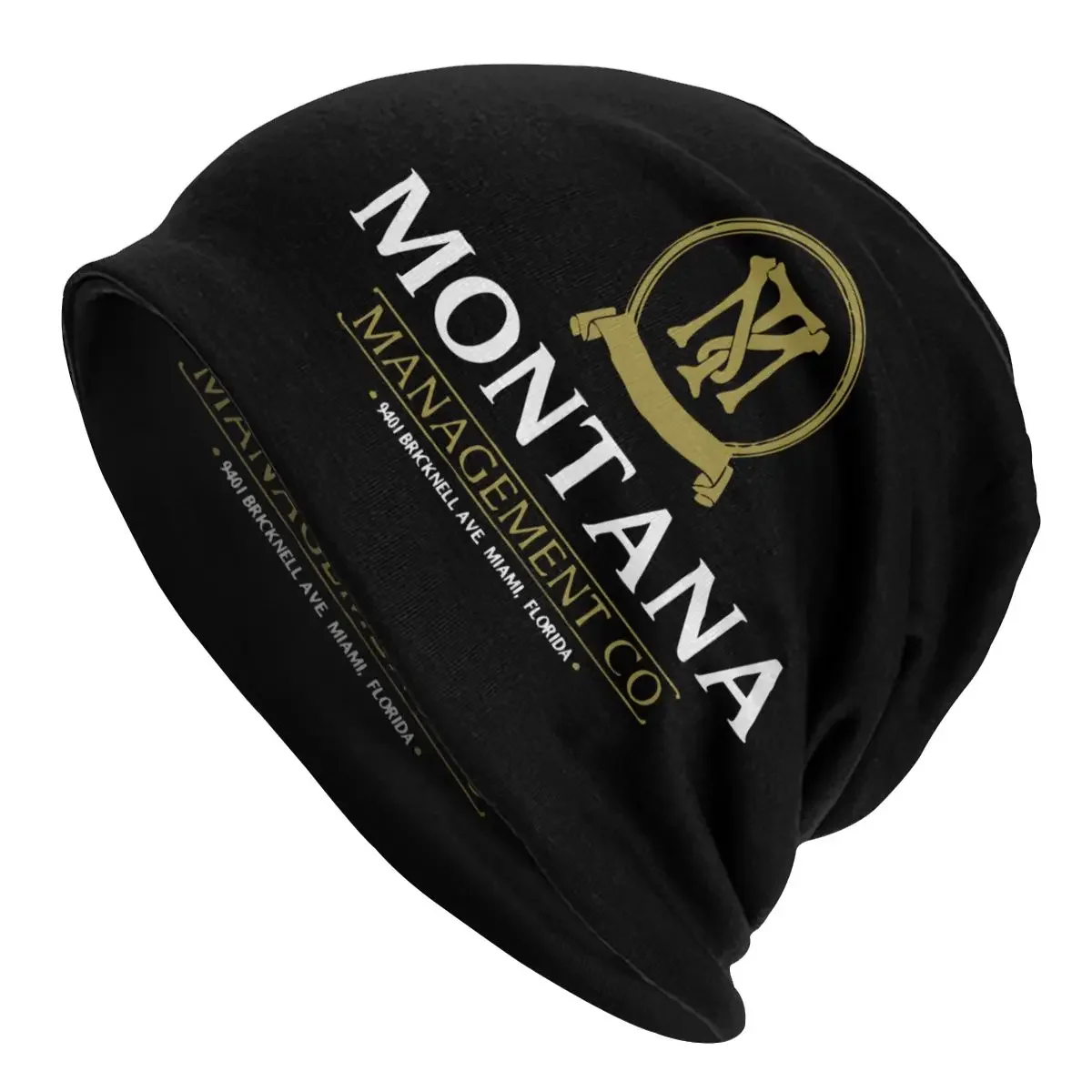 Montana Management Company Scarface Pacino Gangster Caps Ski Skullies Beanies Hat Women Thermal Elastic Bonnet Knitting Hats