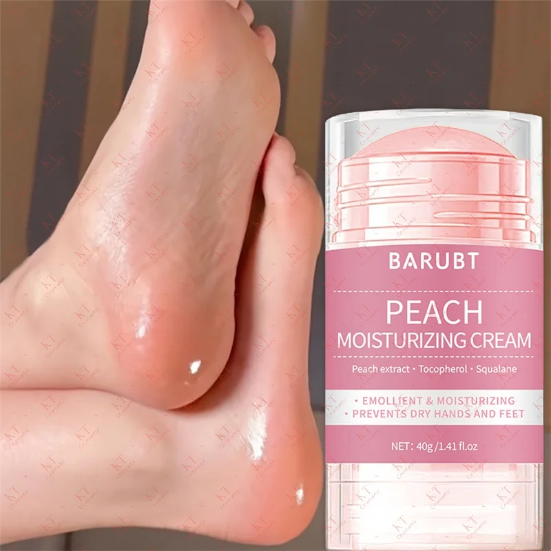 

60% Urea Peach Foot Cream Stick - Moisturizing & Exfoliating, Cracked Heel Repair, Deep Hydration for Dry Feet, Long protect.