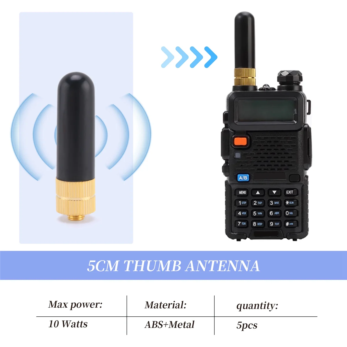 5 قطعة/الوحدة ثنائي النطاق UHF + VHF SRH805S SMA أنثى هوائي ل Baofeng uv-5r BF-888s uv-82 UV-5RA uv-5re TK3107 2107 10 واط