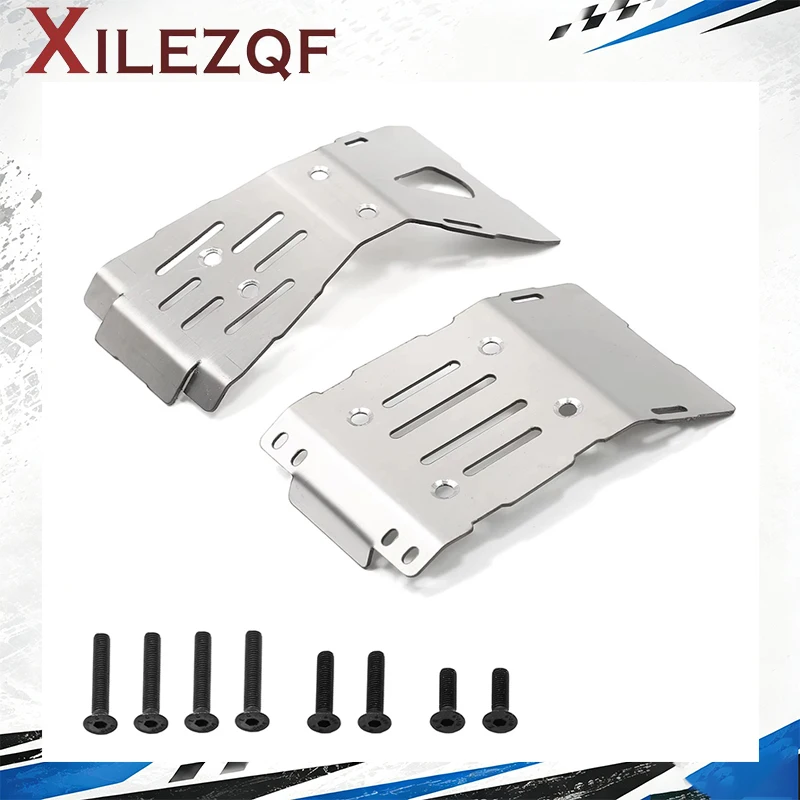 XILEZQF RC Stainless Steel Chassis Armor Guard Protector Skid Plate for ARRMA 1/10 Quake Upgrade Chassis Protection Part