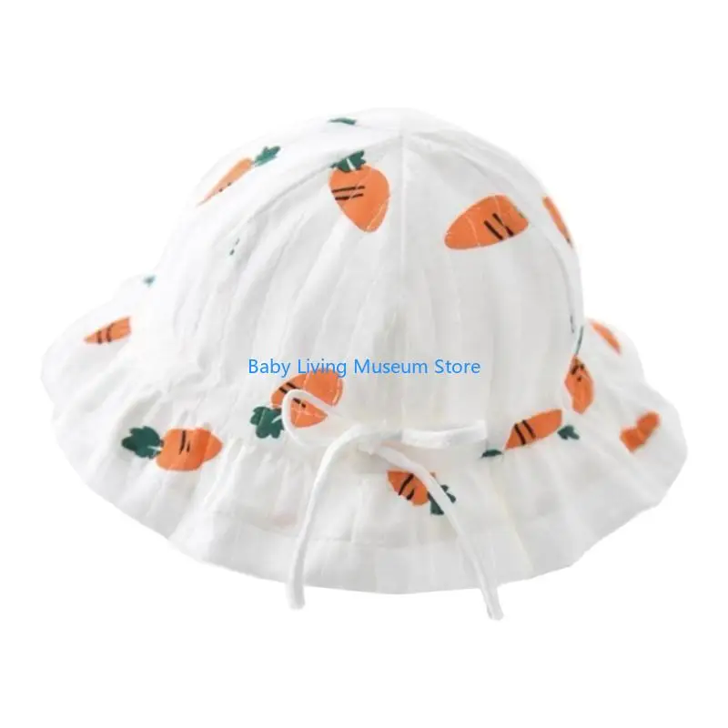 

P31C Baby Sun Hat for 3-12 Months Sun Protective Bucket Hat Wide Brim Summer Hat