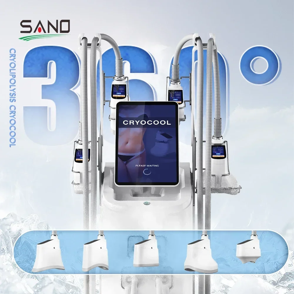 Minus 12 Celsius Sterke Koeling 360 Cryolipolysi Afslanken Machines Staande Cavitatie Machine Cellulitis Vermindering Machine