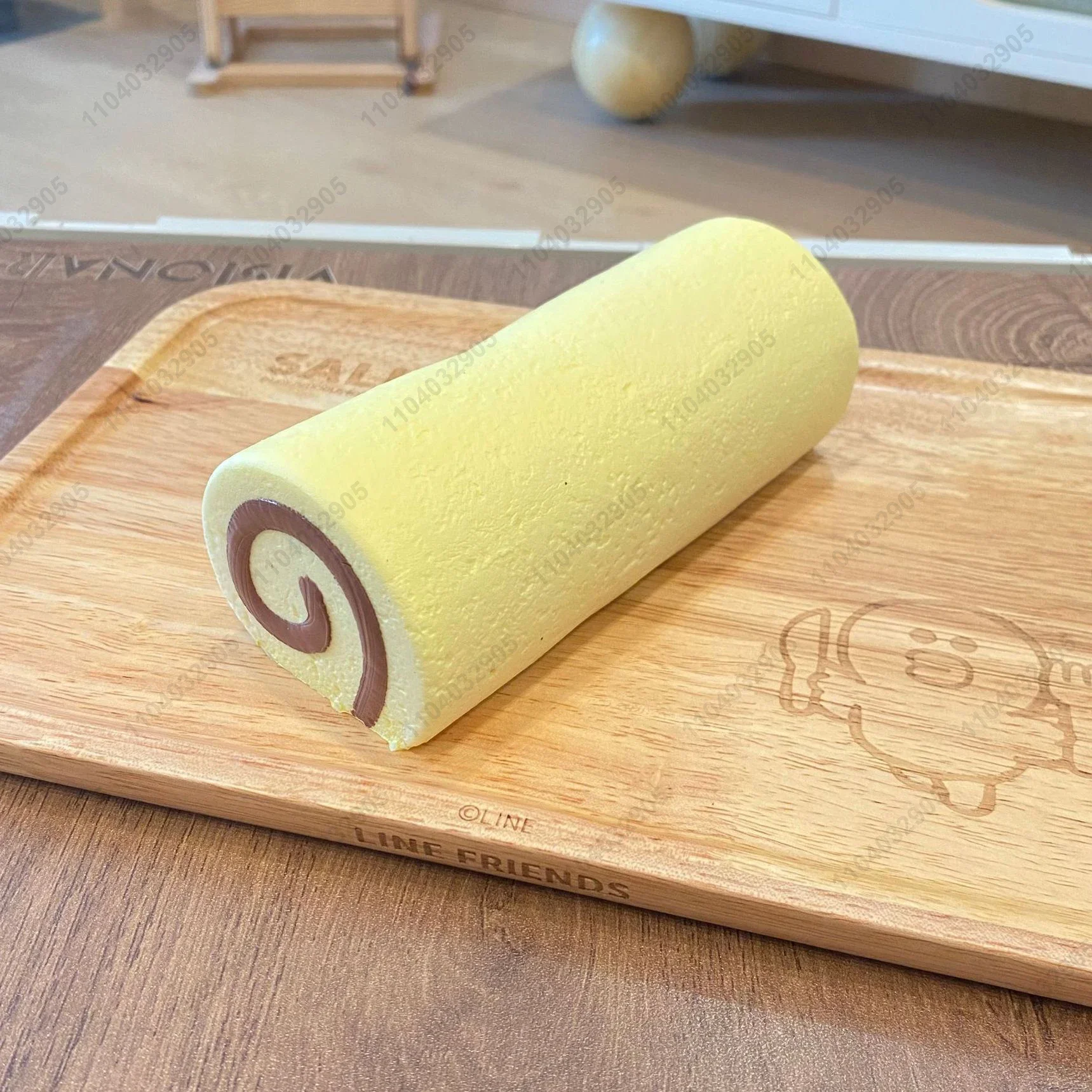 Swiss Roll Squishy Toy, Slow Rising Cake Roll, Squeeze Toy, Rebond lent, Anti souligné, Relaxation de la main, Cadeau