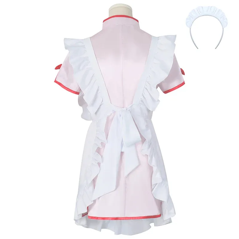 

2025 aaa Shampoo Cosplay Ranma Costume Women Cheongsam Apron Dress Maid Outfit Halloween Party Role Playing Clothes