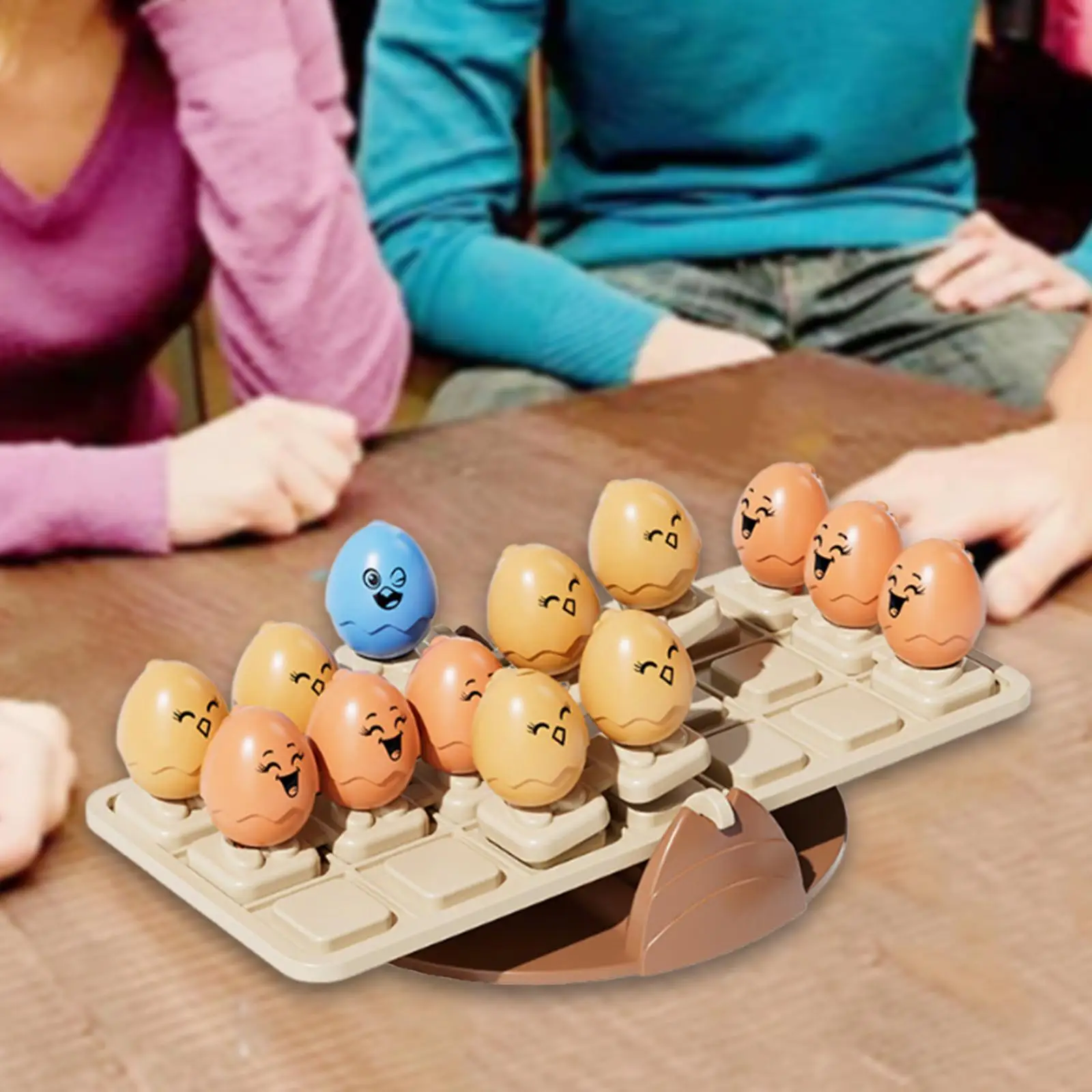 Juguetes de matemáticas para equilibrio de huevos para niños, actividades de aprendizaje, juguetes educativos, balancín de huevos para niños de 3 4 y 5 años