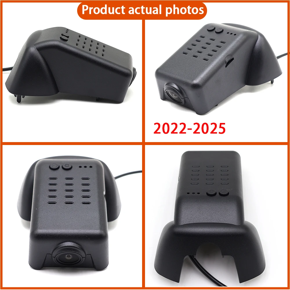 for Volvo XC90 2015-2025 Video Recorder 4K Lens DVR Dash Cam Wifi OEM Car Camera 170° Wide Angle Plug & Play Loop Recording