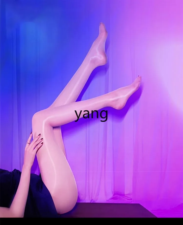 LMM Pantyhose Women's Horse Oil Socks Silky Seamless Black Silk Oil Anti-hook High Waist Pantyhose