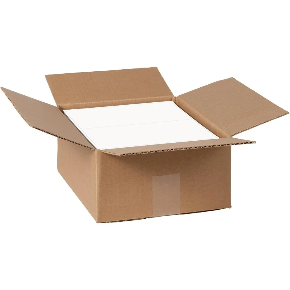 Avery 5.5 x 8.5 White Half-Sheet Shipping Labels, 1000 Pack, Customizable Stickers for Laser Printers