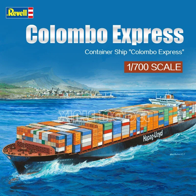 

Revell Plastic Assembled Ship Model Kit 05152 Colombo Container Ship 1/700