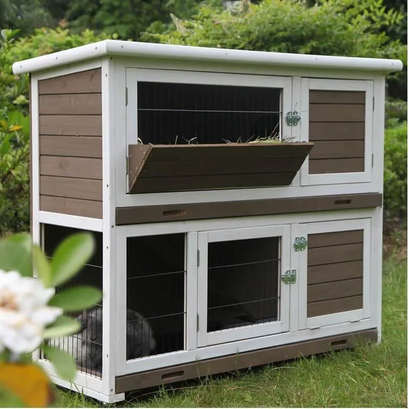 Clear feces luxury double-layer pet cage pigeon villa rabbit house bird rabbit house chicken cage