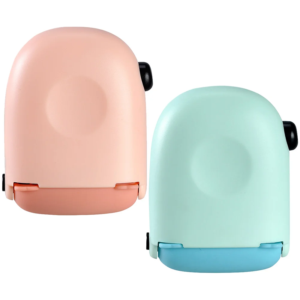 2 Pcs Express Unpacking Stamp Bank Statement Secret Seals Roller Practical Convenient Id Plastic Assorted Color