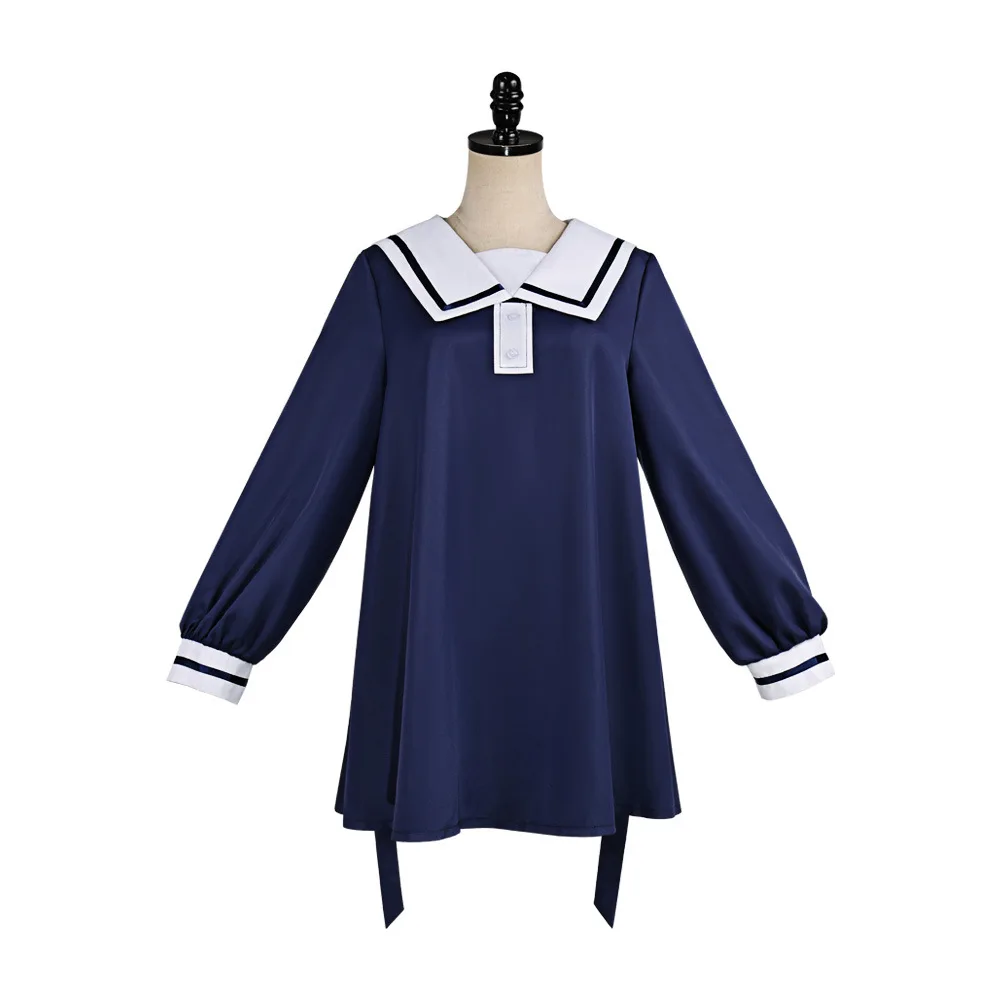 Anime I Want To Love You Till Your Dying Day Mimi Kagari Cosplay Costume Sheena Totsuki Role Play Uniform Navy Blue Sailor Dress - view 3
