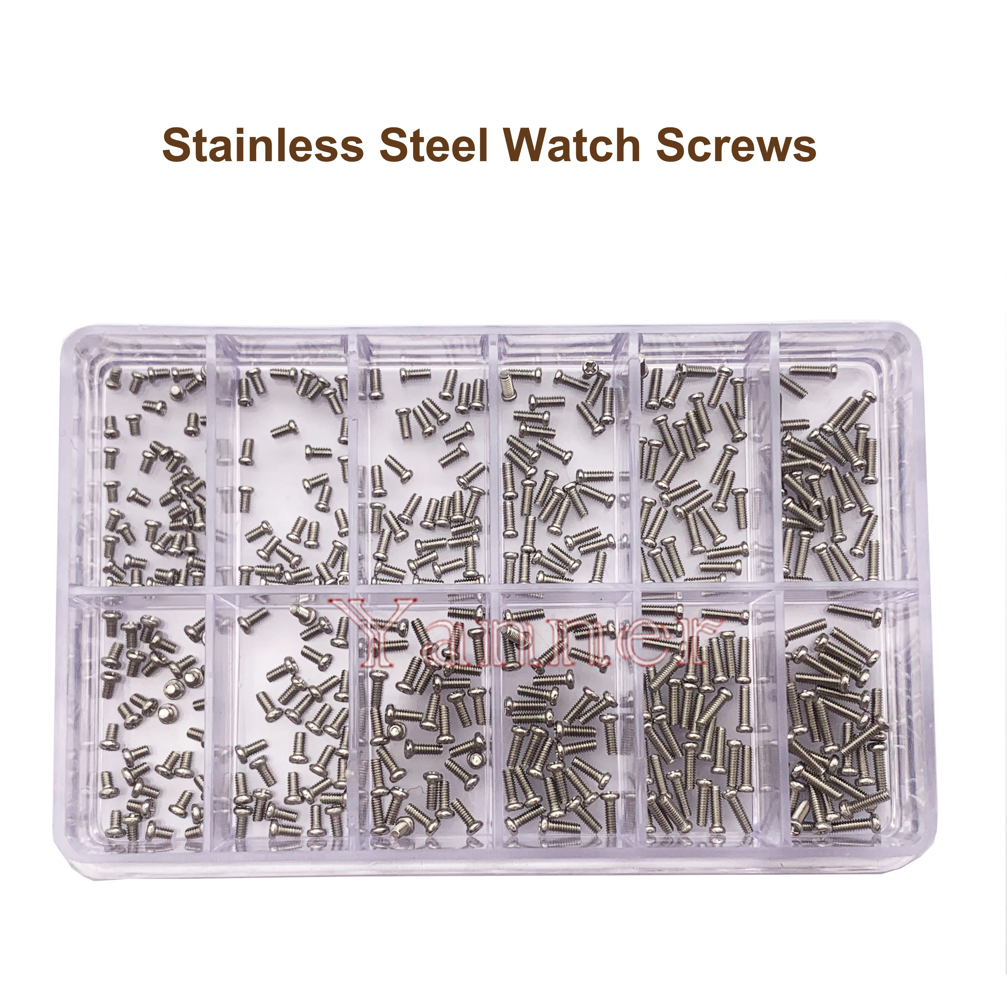 Stainless Steel Assorted Screws Watch Tools For Repairs Watch 12 Sizes Watch Repair Tool Kit