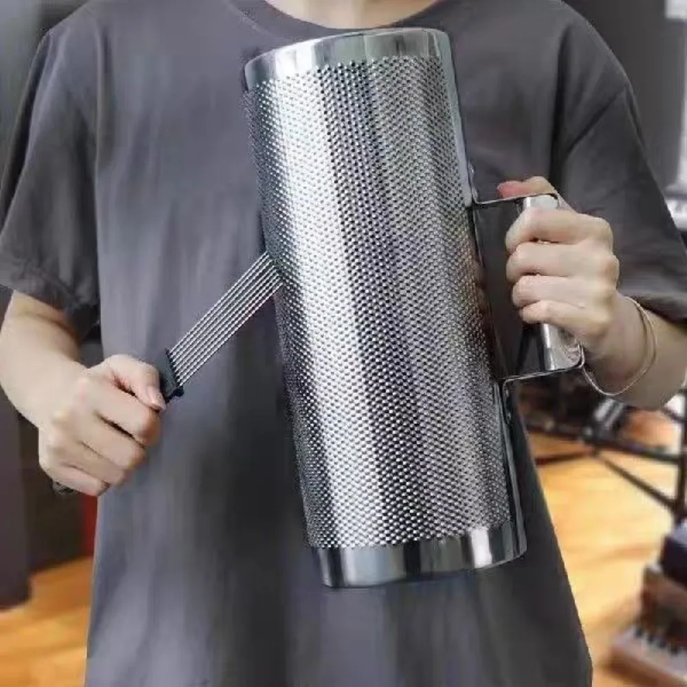 

High Quality Stainless Steel Guiro Instrument Multifunctional with Ergonomic Handle Metal Guiro Shaker Guiro Percussion