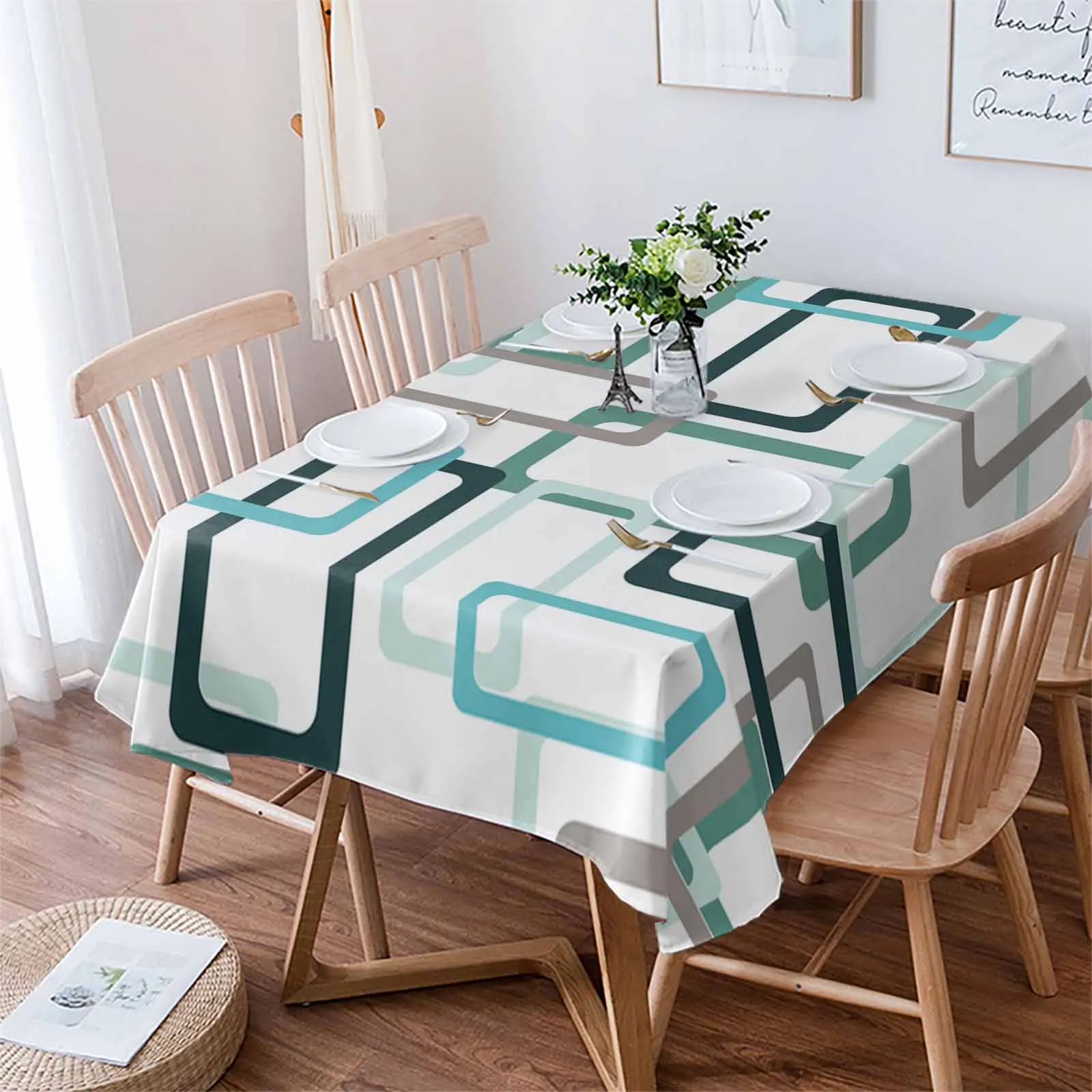 

Abstract Modern Minimalism Waterproof Tablecloth For Table Kitchen Decorative Coffee Cuisine Party Table Cover