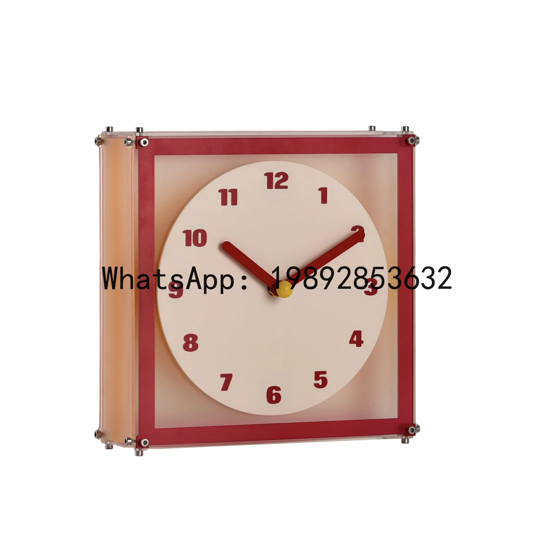 

DSA Double Sided Wall Clock Square Wall Corner Clock Living Room Corner Clock Wall