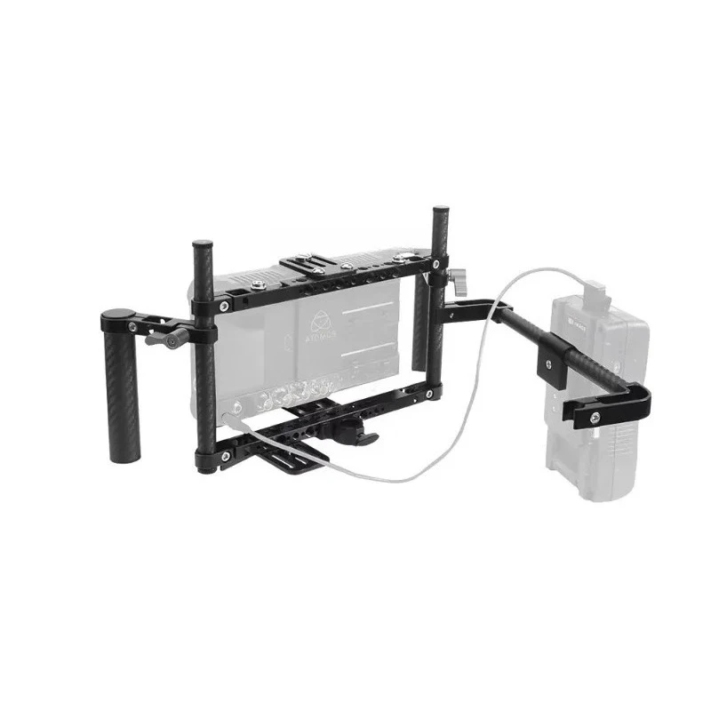 Q200 Carbon Fiber Video Camera Cage with Adjustable Mounting Plate - Director's Free Combination Accessory