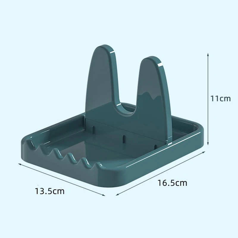Foldable Pot Lid Rack Plastic Kitchen Spoon Holder Fork Spatula Rack For Kitchen Organizer Pan Cover Shelf Tableware Storage