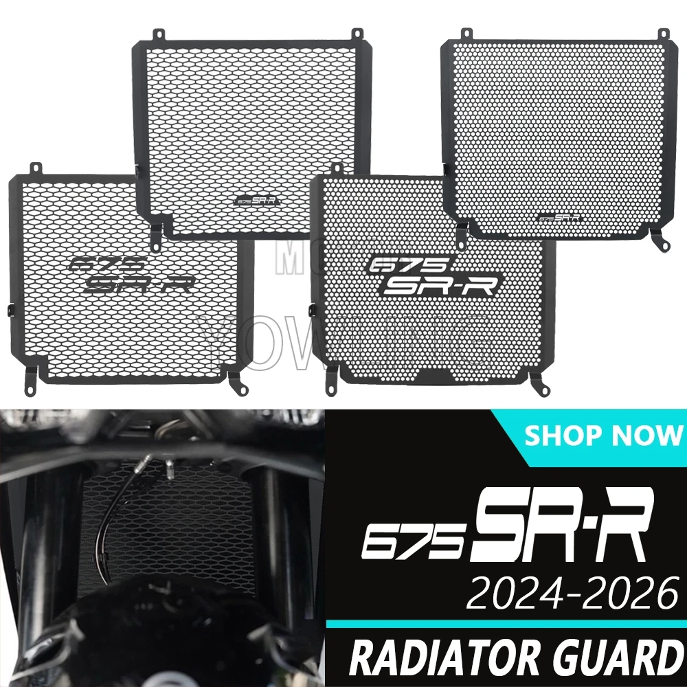 

Motorcycle Radiator Guard Protection Grille Grill Cover FOR CFMOTO CF MOTO 675 SRR 675SR-R 675SR 675SS 675 SS SR 2024 2025 2026