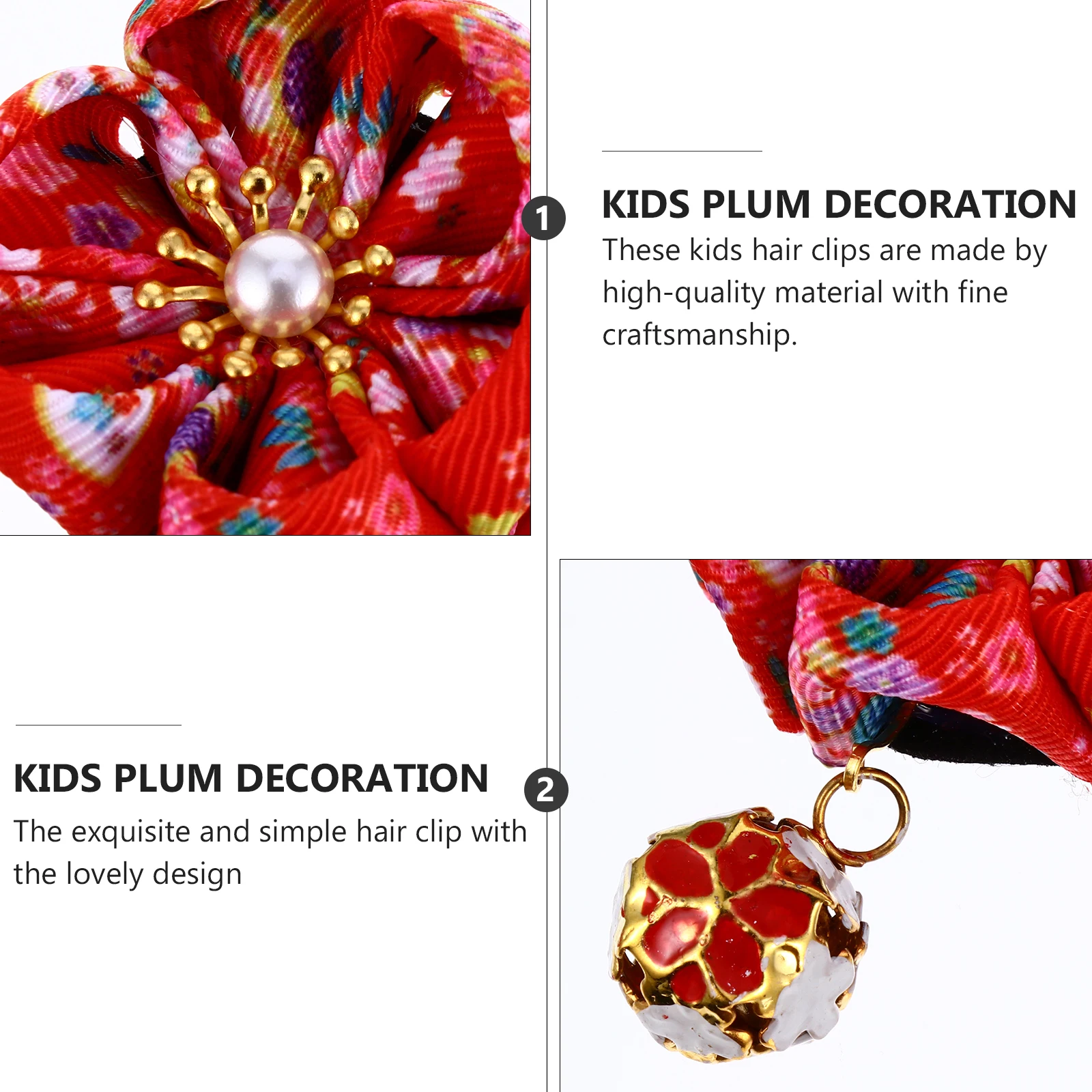 

2 шт., украшение для волос в японском стиле, сливовая заколка для волос, тонкая декоративная заколка ручной работы для праздничной одежды